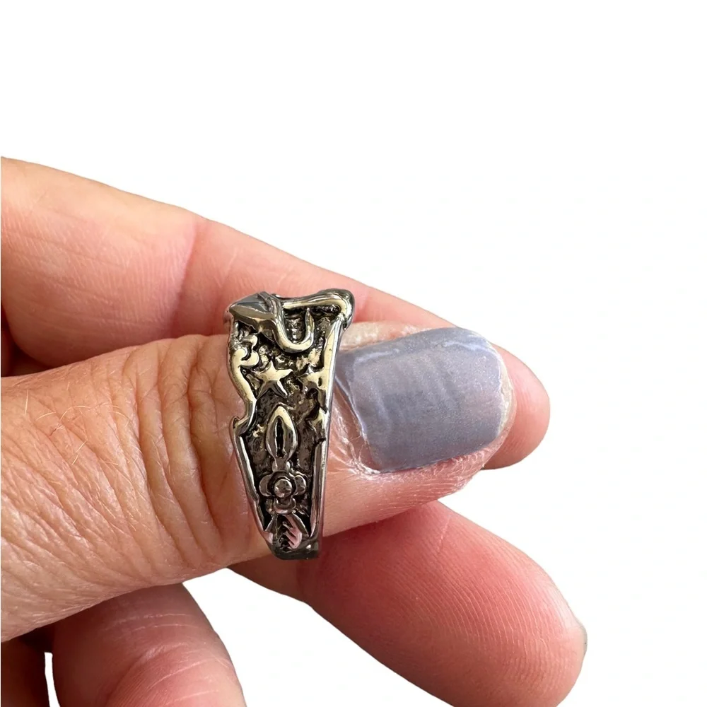 Sterling Silver Mushroom Design Ring
